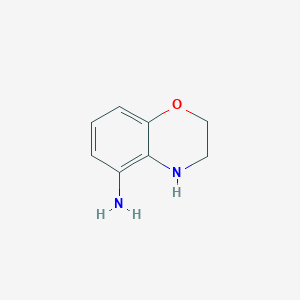 molecular formula C8H10N2O B159716 3,4-Dihydro-2H-benzo[B][1,4]oxazin-5-amine CAS No. 137469-91-1