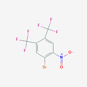 molecular formula C8H2BrF6NO2 B1597160 1-Bromo-2-nitro-4,5-bis(trifluoromethyl)benzene CAS No. 229957-08-8
