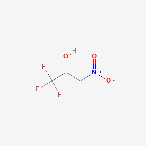 molecular formula C3H4F3NO3 B1597161 1,1,1-Trifluoro-3-nitropropan-2-ol CAS No. 453-35-0