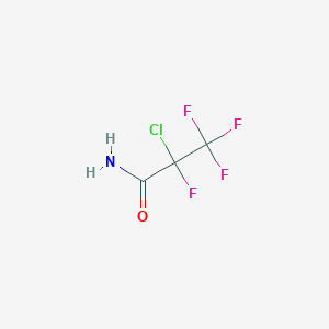 molecular formula C3H2ClF4NO B1597163 2-Chlorotetrafluoropropanamide CAS No. 6066-47-3