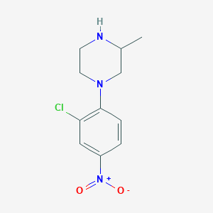molecular formula C11H14ClN3O2 B1597168 1-(2-氯-4-硝基苯基)-3-甲基哌嗪 CAS No. 392710-17-7