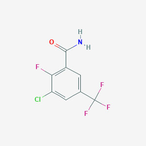 molecular formula C8H4ClF4NO B1597172 3-氯-2-氟-5-(三氟甲基)苯甲酰胺 CAS No. 129931-46-0