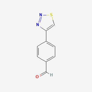molecular formula C9H6N2OS B1597178 4-(1,2,3-Thiadiazol-4-yl)benzaldehyde CAS No. 321309-44-8