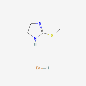 molecular formula C4H9BrN2S B1597182 4,5-Dihydro-2-(methylthio)-1H-imidazole monohydrobromide CAS No. 40241-78-9