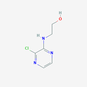 molecular formula C6H8ClN3O B1597189 2-[(3-Chloro-2-pyrazinyl)amino]-1-ethanol CAS No. 84066-20-6