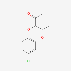molecular formula C11H11ClO3 B1597191 3-(4-Chlorophenoxy)pentane-2,4-dione CAS No. 31168-10-2
