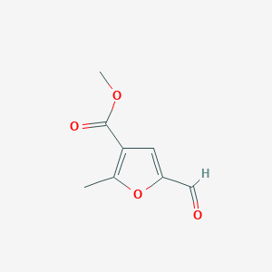 molecular formula C8H8O4 B1597192 Methyl 5-formyl-2-methylfuran-3-carboxylate CAS No. 81661-26-9