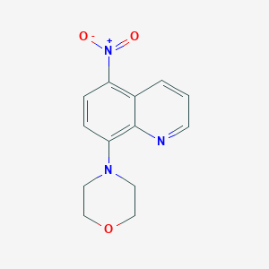 molecular formula C13H13N3O3 B1597196 8-(Morpholin-4-yl)-5-nitroquinoline CAS No. 304884-33-1