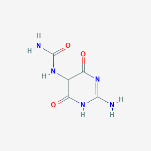 molecular formula C5H7N5O3 B015972 (2-amino-4,6-dioxo-1H-pyrimidin-5-yl)urea CAS No. 21823-25-6