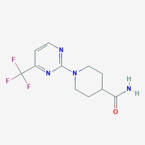 molecular formula C11H13F3N4O B1597203 1-[4-(Trifluoromethyl)pyrimidin-2-yl]piperidine-4-carboxamide CAS No. 465514-29-8