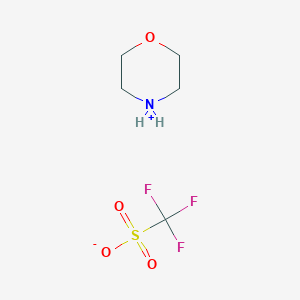 molecular formula C5H10F3NO4S B1597205 Morpholinium trifluoromethanesulfonate CAS No. 77534-70-4