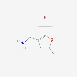 molecular formula C7H8F3NO B1597209 [5-甲基-2-(三氟甲基)-3-呋喃基]甲胺 CAS No. 306935-05-7