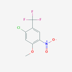molecular formula C8H5ClF3NO3 B1597210 1-Chloro-5-methoxy-4-nitro-2-(trifluoromethyl)benzene CAS No. 646989-36-8