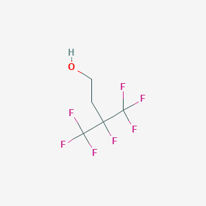 molecular formula C5H5F7O B1597214 3,4,4,4-Tetrafluoro-3-(trifluoromethyl)butan-1-ol CAS No. 90999-87-4