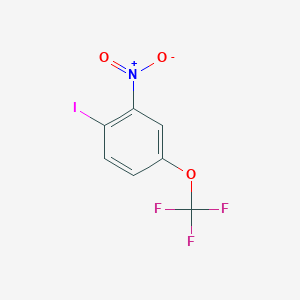 molecular formula C7H3F3INO3 B1597215 1-碘-2-硝基-4-(三氟甲氧基)苯 CAS No. 886762-35-2