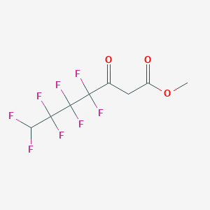 molecular formula C8H6F8O3 B1597218 4,4,5,5,6,6,7,7-八氟-3-氧代庚酸甲酯 CAS No. 89129-69-1
