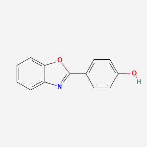 molecular formula C13H9NO2 B1597221 4-(Benzo[d]oxazol-2-yl)phenol CAS No. 3315-19-3