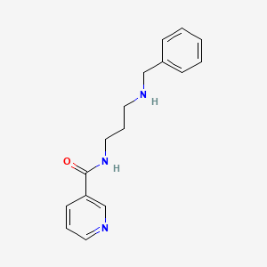 molecular formula C16H20N3O+ B1597229 N-[3-(benzylamino)propyl]pyridine-3-carboxamide CAS No. 435345-20-3
