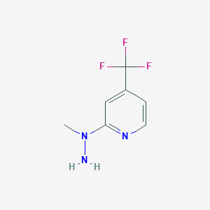molecular formula C7H8F3N3 B1597235 2-(1-Methylhydrazino)-4-(trifluoromethyl)pyridine CAS No. 208720-09-6