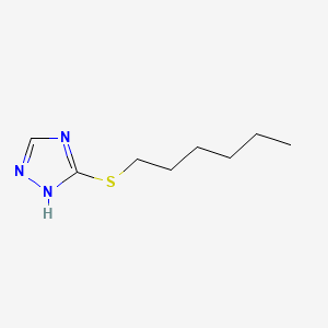 molecular formula C8H15N3S B1597239 3-HEXYLTHIO-1,2,4-TRIAZOLE CAS No. 74682-60-3
