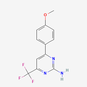 4-(4-Methoxyphenyl)-6-(trifluoromethyl)pyrimidin-2-amine