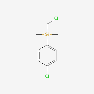 molecular formula C9H12Cl2Si B1597254 (Chloromethyl)(4-chlorophenyl)dimethylsilane CAS No. 770-89-8
