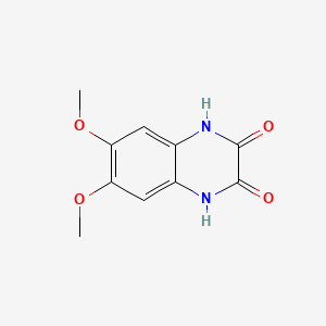 molecular formula C10H10N2O4 B1597260 2,3-Dihydroxy-6,7-dimethoxyquinoxaline CAS No. 4784-02-5