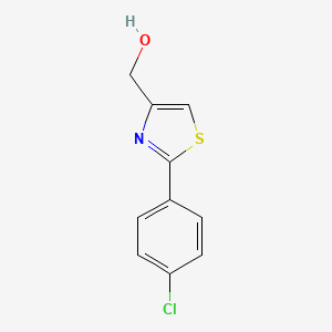 molecular formula C10H8ClNOS B1597263 (2-(4-氯苯基)噻唑-4-基)甲醇 CAS No. 36093-99-9