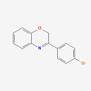 molecular formula C14H10BrNO B1597272 3-(4-BROMOPHENYL)-2H-BENZO[B][1,4]OXAZINE CAS No. 61821-71-4