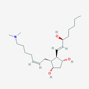 molecular formula C22H41NO3 B159729 N-Dimethylaminoprostaglandin F2alpha CAS No. 67508-09-2