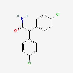 molecular formula C14H11Cl2NO B1597294 苯乙酰胺，4-氯-α-(4-氯苯基)- CAS No. 52234-91-0