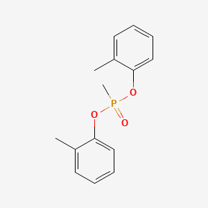 molecular formula C15H17O3P B1597295 1-Methyl-2-(methyl(2-methylphenoxy)phosphoryl)oxybenzene CAS No. 60146-72-7