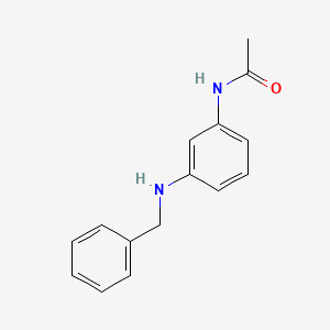 molecular formula C15H16N2O B1597314 Acetamide, N-[3-[(phenylmethyl)amino]phenyl]- CAS No. 29103-59-1