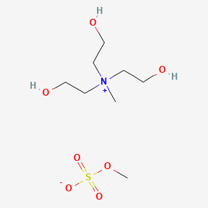molecular formula C8H21NO7S B1597316 Tris(2-hydroxyethyl)methylammonium methyl sulphate CAS No. 29463-06-7