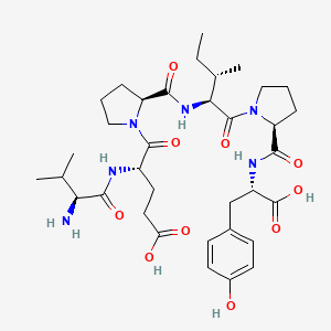 molecular formula C35H52N6O10 B1597320 Val-glu-pro-ile-pro-tyr CAS No. 94773-24-7