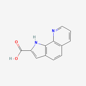 molecular formula C12H8N2O2 B1597344 1H-pyrrolo[3,2-h]quinoline-2-carboxylic acid CAS No. 58457-37-7