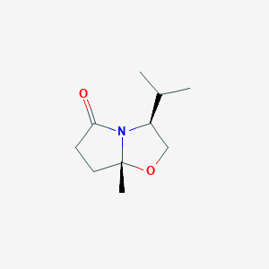 molecular formula C10H17NO2 B1597346 (3S-cis)-(+)-Tetrahydro-3-isopropyl-7a-methylpyrrolo[2,1-b]oxazol-5(6H)-one CAS No. 98203-44-2