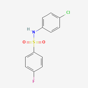 molecular formula C12H9ClFNO2S B1597351 N-(4-Chlorophenyl)-4-fluorobenzenesulfonamide CAS No. 312-57-2
