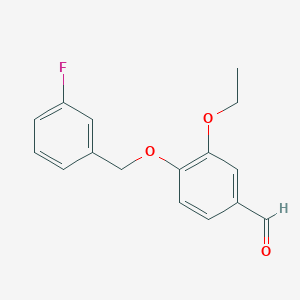B1597358 3-Ethoxy-4-[(3-fluorobenzyl)oxy]benzaldehyde CAS No. 346459-54-9
