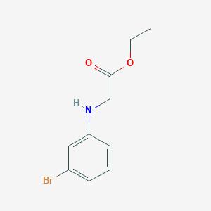molecular formula C10H12BrNO2 B1597365 Ethyl 2-((3-bromophenyl)amino)acetate CAS No. 2521-91-7
