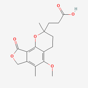 3-(5-methoxy-2,6-dimethyl-9-oxo-4,7-dihydro-3H-furo[3,4-h]chromen-2-yl)propanoic acid