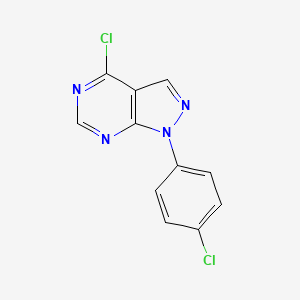 molecular formula C11H6Cl2N4 B1597373 4-Chloro-1-(4-chlorophenyl)-1h-pyrazolo[3,4-d]pyrimidine CAS No. 5334-59-8