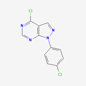 B1597373 4-Chloro-1-(4-chlorophenyl)-1h-pyrazolo[3,4-d]pyrimidine CAS No. 5334-59-8