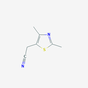 B1597380 2-(2,4-Dimethylthiazol-5-yl)acetonitrile CAS No. 50382-35-9