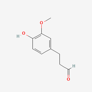 B1597395 3-(4-Hydroxy-3-methoxyphenyl)propanal CAS No. 80638-48-8
