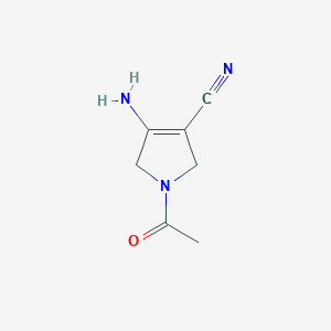 molecular formula C7H9N3O B1597397 1-Acetyl-4-amino-2,5-dihydro-1H-pyrrole-3-carbonitrile CAS No. 2125-74-8