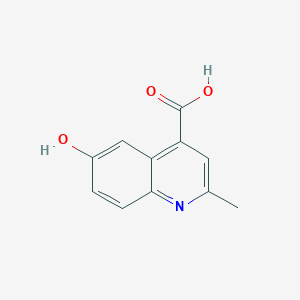 molecular formula C11H9NO3 B1597399 6-Hydroxy-2-methylquinoline-4-carboxylic acid CAS No. 50741-53-2