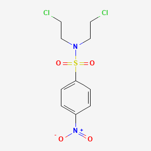 B1597407 N,N-bis(2-chloroethyl)-4-nitrobenzenesulfonamide CAS No. 90876-33-8