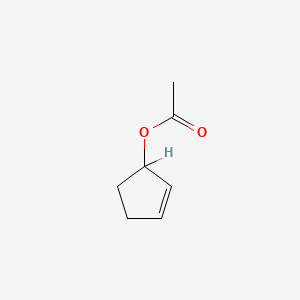 molecular formula C7H10O2 B1597417 Acetic acid, cyclopent-2-en-1-yl ester CAS No. 20657-21-0