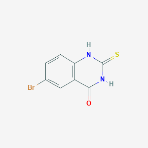 molecular formula C8H5BrN2OS B1597422 6-Bromo-2-thioxo-2,3-dihydroquinazolin-4(1H)-one CAS No. 49681-96-1